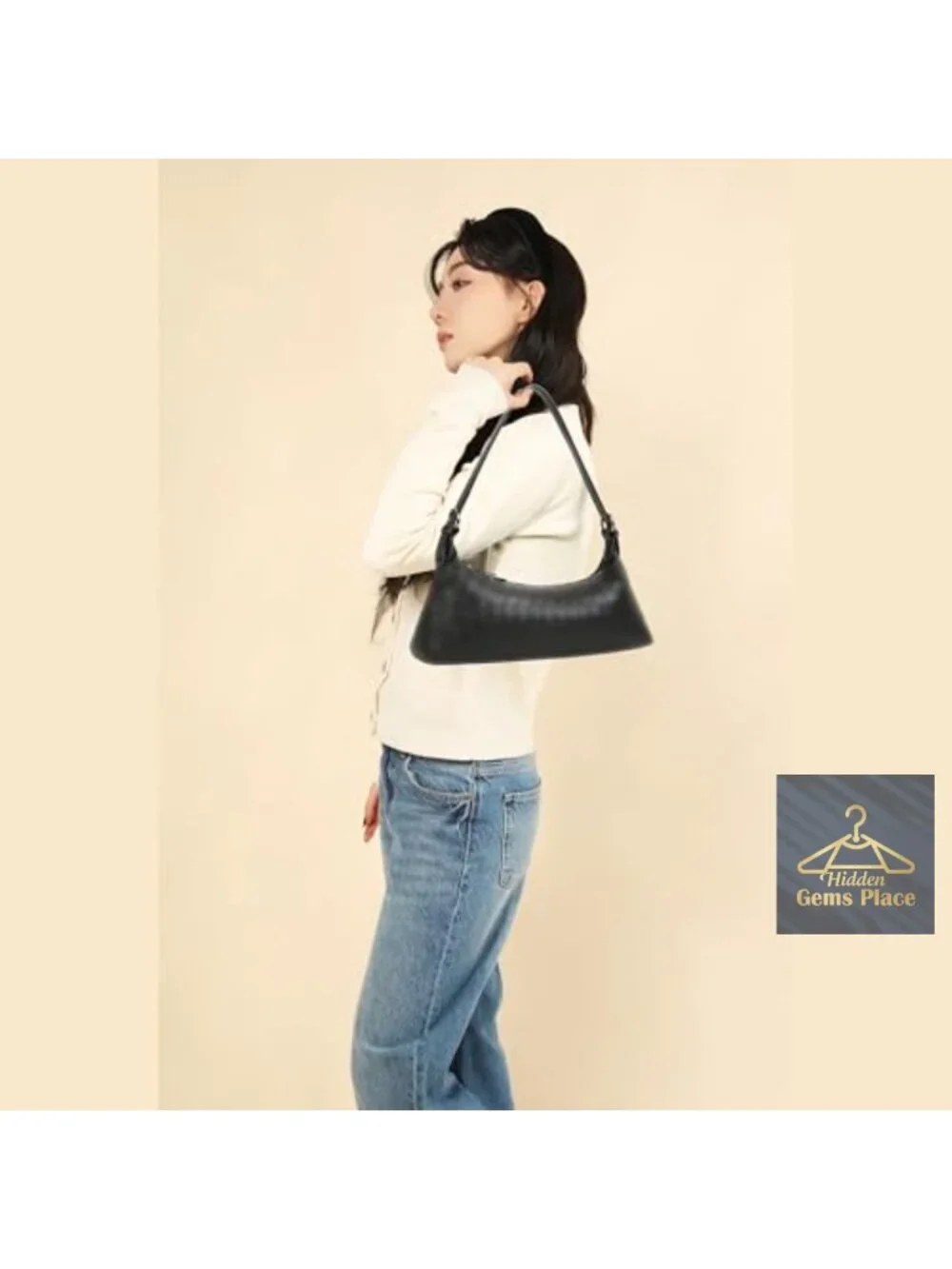 Woven Vegan Leather Crossbody Bag Hobo Tote 5-in-1 Versatile Handbag